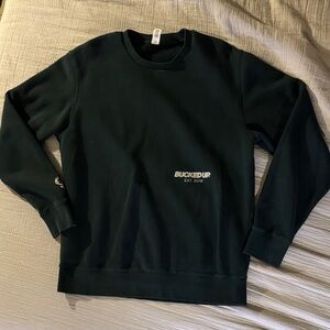 Bucked Up Men's Crewneck Sweater - Forest Green